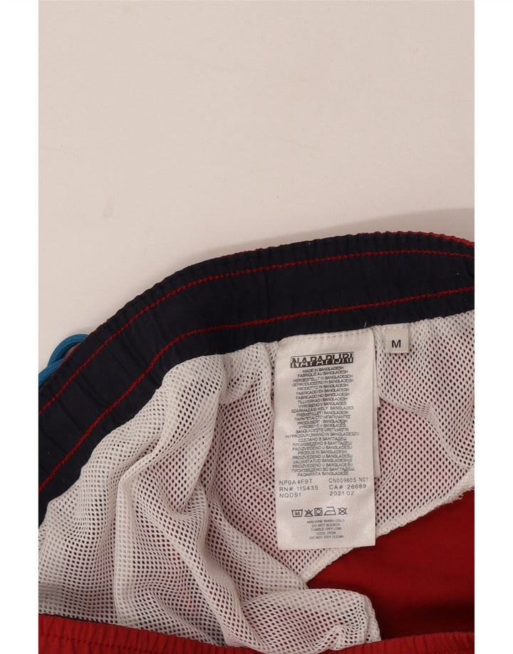 Napapijri Herren Geographic Badeshorts Mittelrotes Polyamid