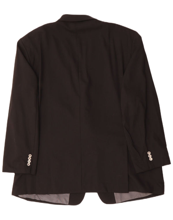 CALVIN KLEIN Herren 2-Knopf-Blazerjacke IT 54 2XL Schwarze Wolle