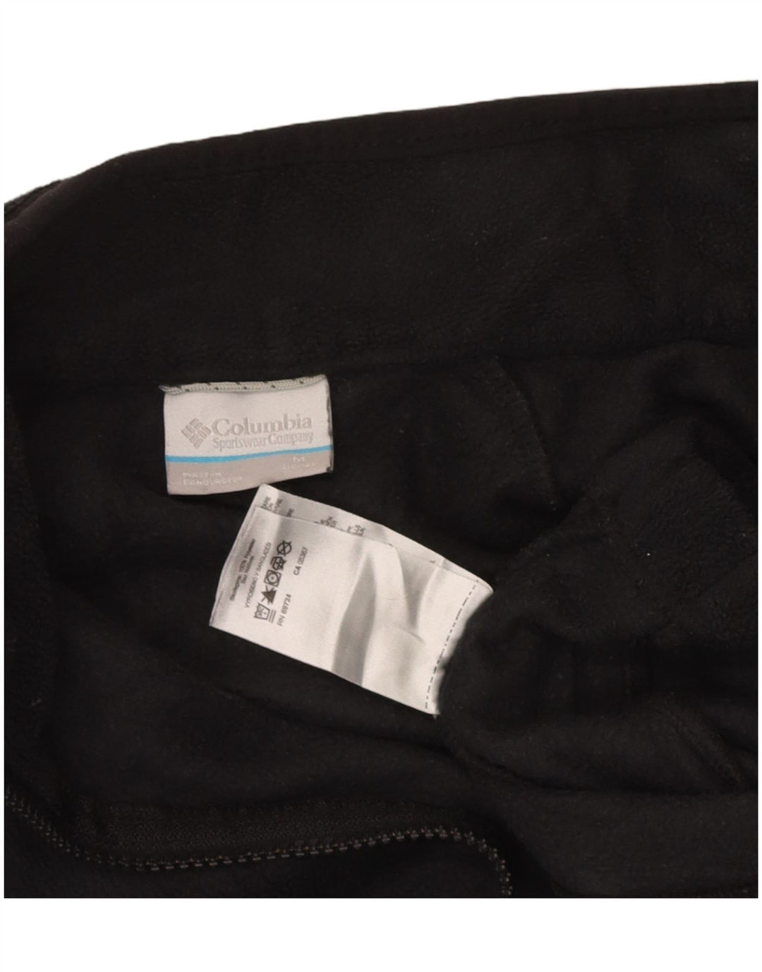 COLUMBIA Girls Fleece Jacket 10-11 Years Medium  Black Polyester