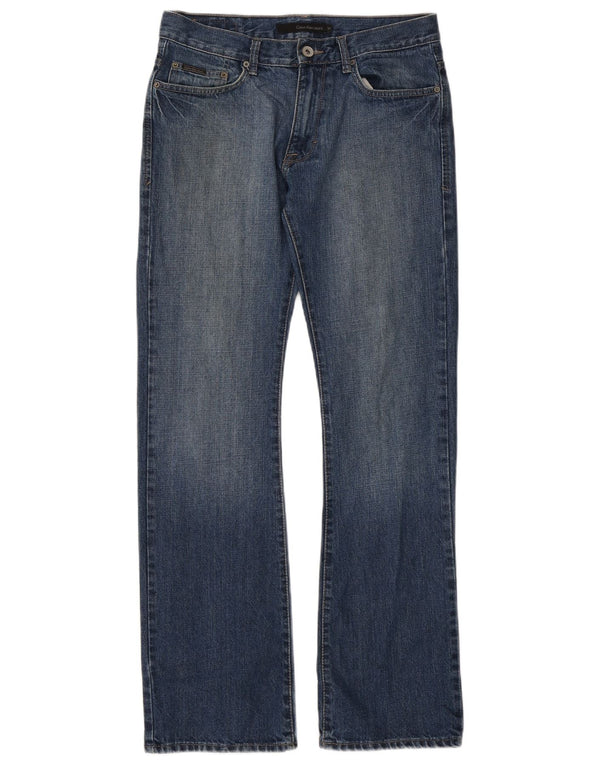 Calvin Klein Herren Bootcut Jeans W31 L32 Blaue Baumwolle