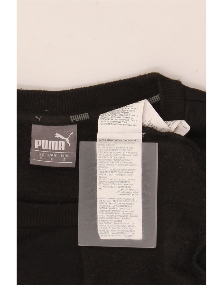 Puma Herren Sweatshirt Pullover Small Schwarz Baumwolle