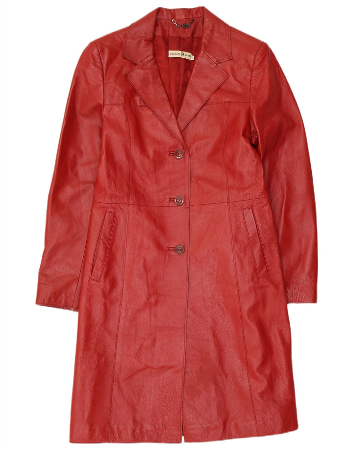 Rachele@Asati Damen Ledermantel IT 46 Large Rot