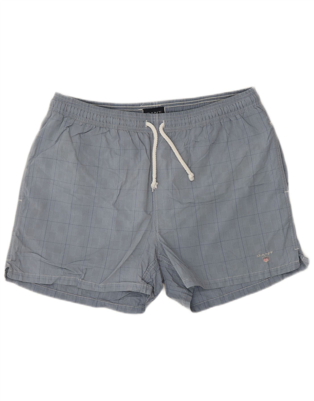 Gant Herren Badeshorts Mittelblau kariert