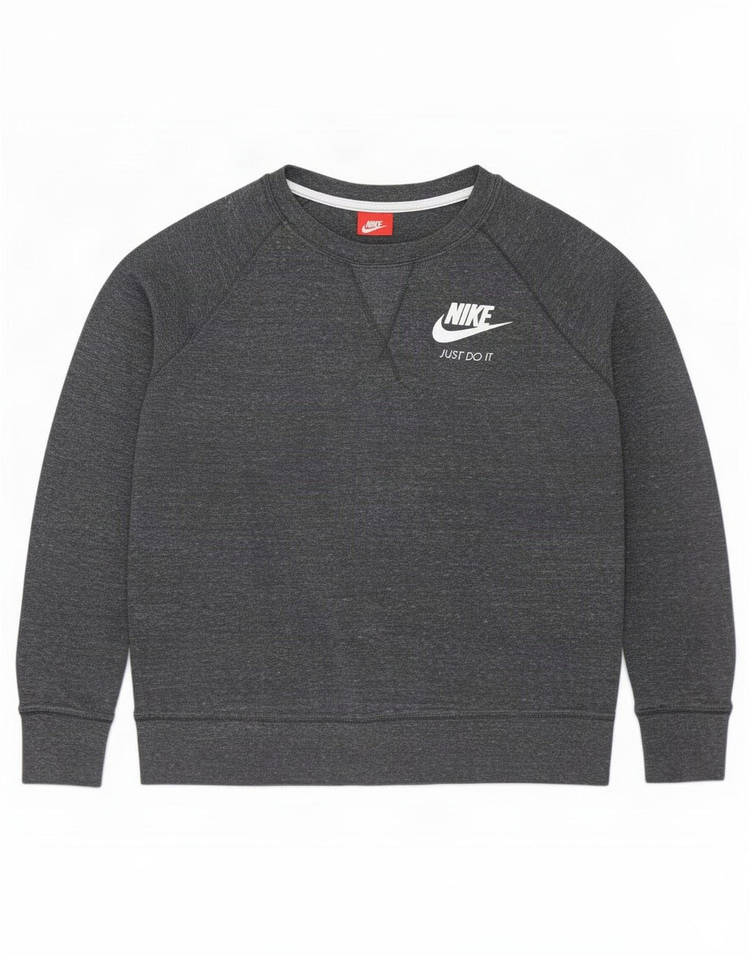 Nike Damen Sweatshirt Pullover UK 14 Mittelgrau meliert