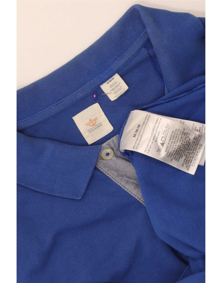 Dockers Herren-Poloshirt, mittelblau, Baumwolle