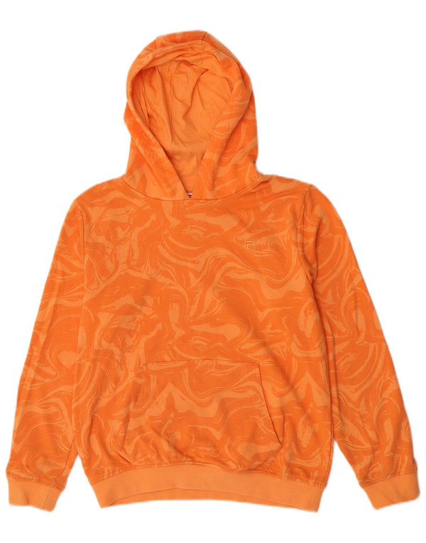 Fila Kapuzenpullover für Jungen, 11–12 Jahre, orangefarbene Batik-Baumwolle
