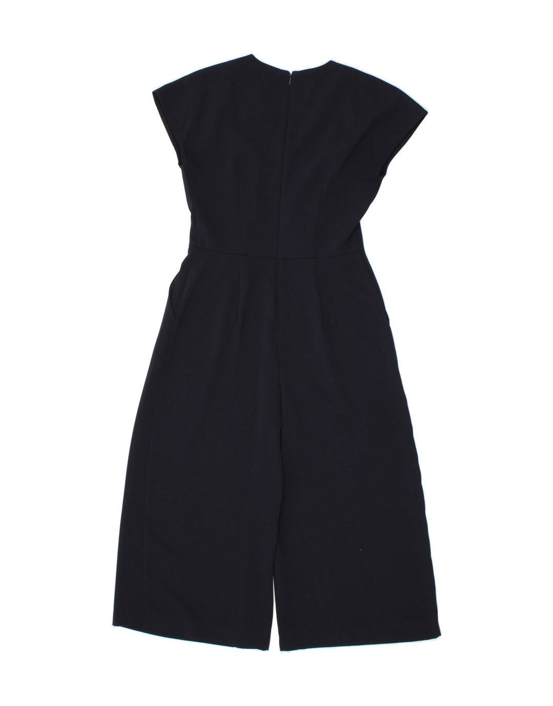WAREHOUSE Womens Sleeveless Jumpsuit UK 10 Small Navy Blue Polyester Vintage Warehouse and Second-Hand Warehouse from Messina Hembry 