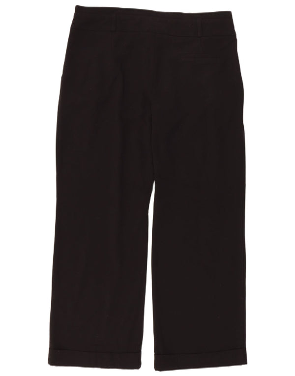Topshop Damen-PEGged-Cropped-Hose UK 14 Large W32 L27 Schwarz Polyester