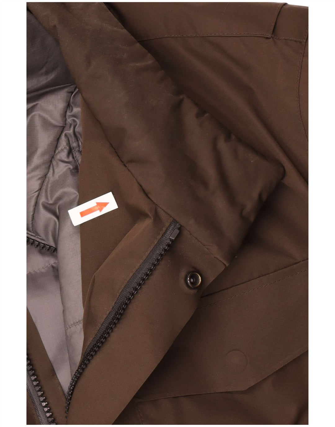 Massimo Dutti Herren Wattierte Jacke UK 42 XL Braun Polyester