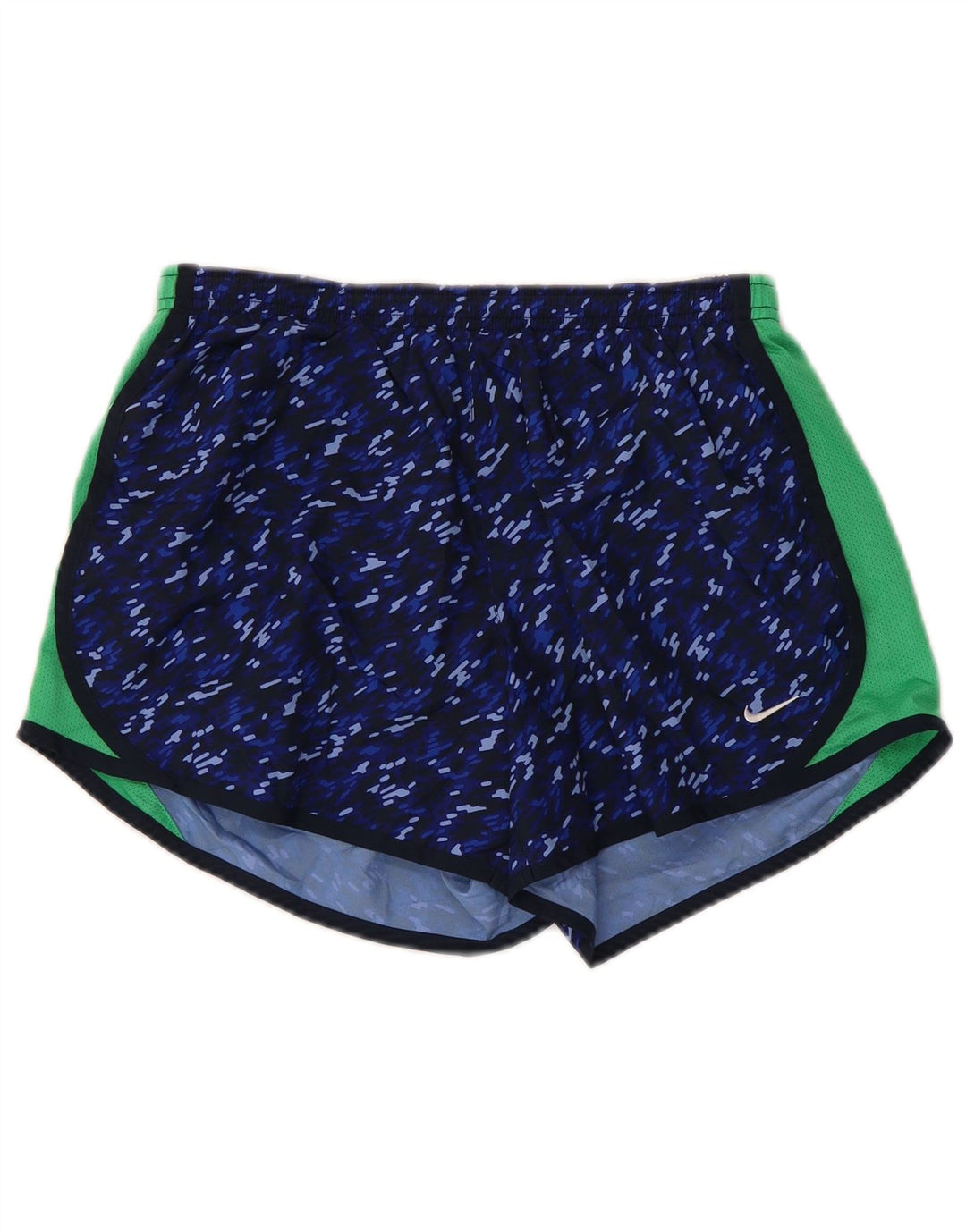 NIKE Damen Dri Fit Sport Shorts UK 18 XL Marineblau Colourblock Polyester