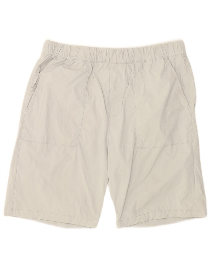 Jack & Jones Herren-Chinoshorts, Größe L, W34, graues Nylon