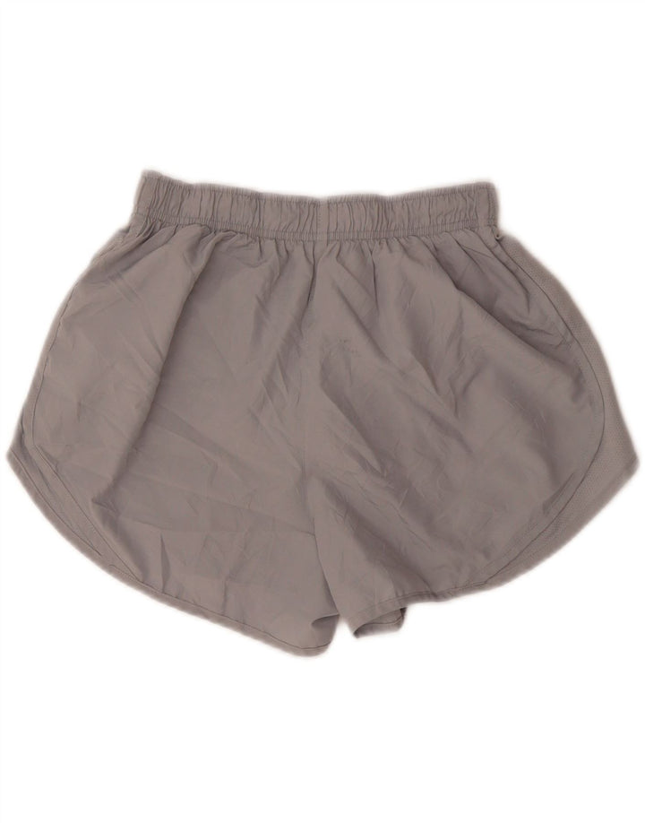 NIKE Womens Dri Fit Sport Shorts UK 12 Medium Grey Vintage Nike and Second-Hand Nike from Messina Hembry 
