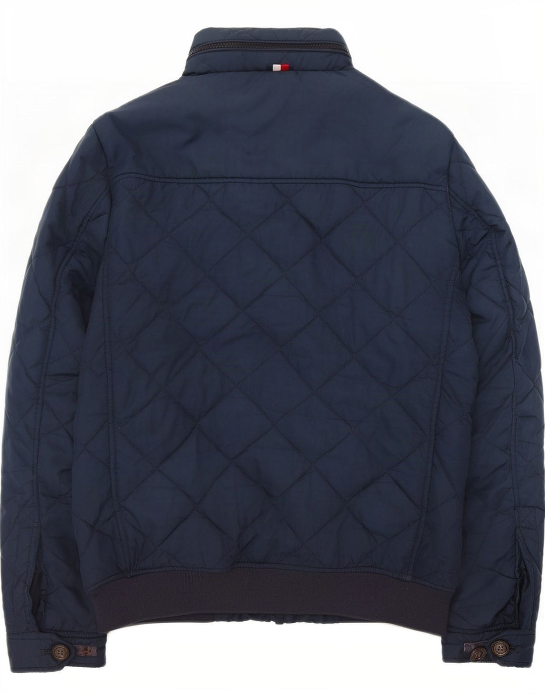 Tommy Hilfiger Herren Kapuzen-Steppjacke UK 36 Small Marineblau Polyester