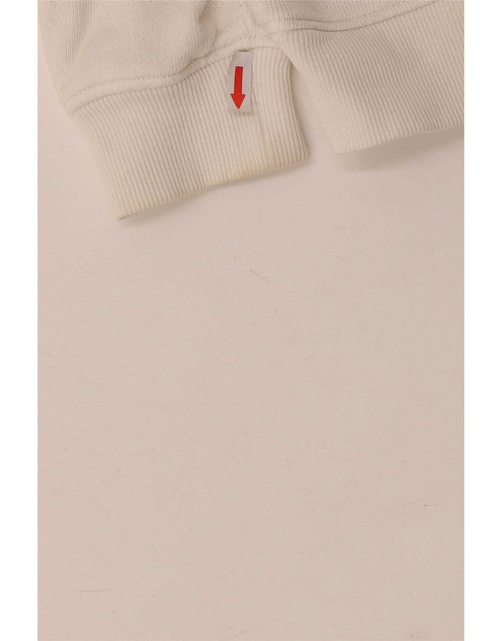 Tommy Hilfiger Damen-Sweatshirt mit Grafik, übergroß, Gr. 10, Größe S, Weiß