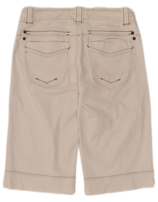 Sportmax Damen Jeansshorts UK 8 Small W27 Weiße Baumwolle