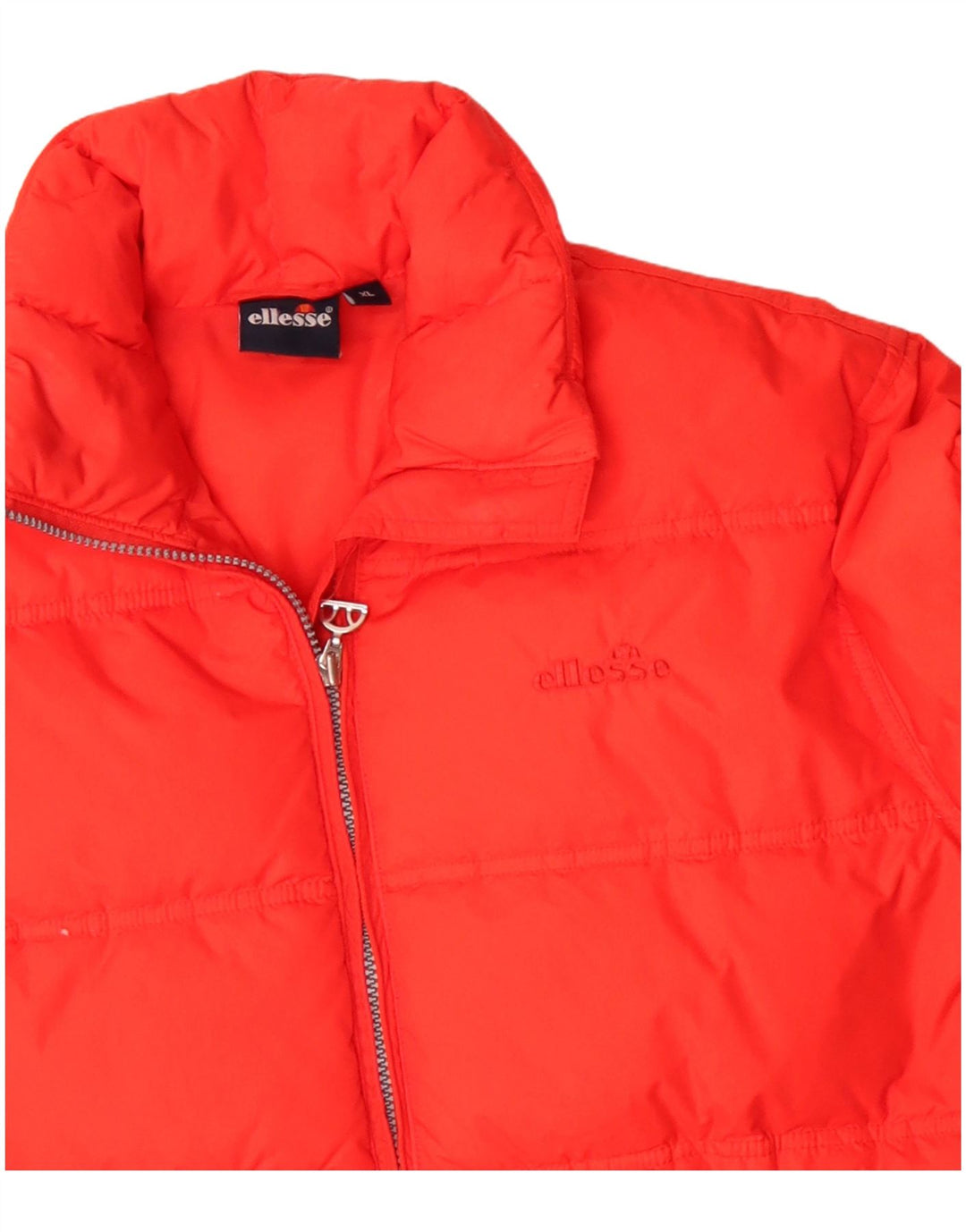 Ellesse Damen Wattierte Jacke UK 18 XL Orange Polyamid