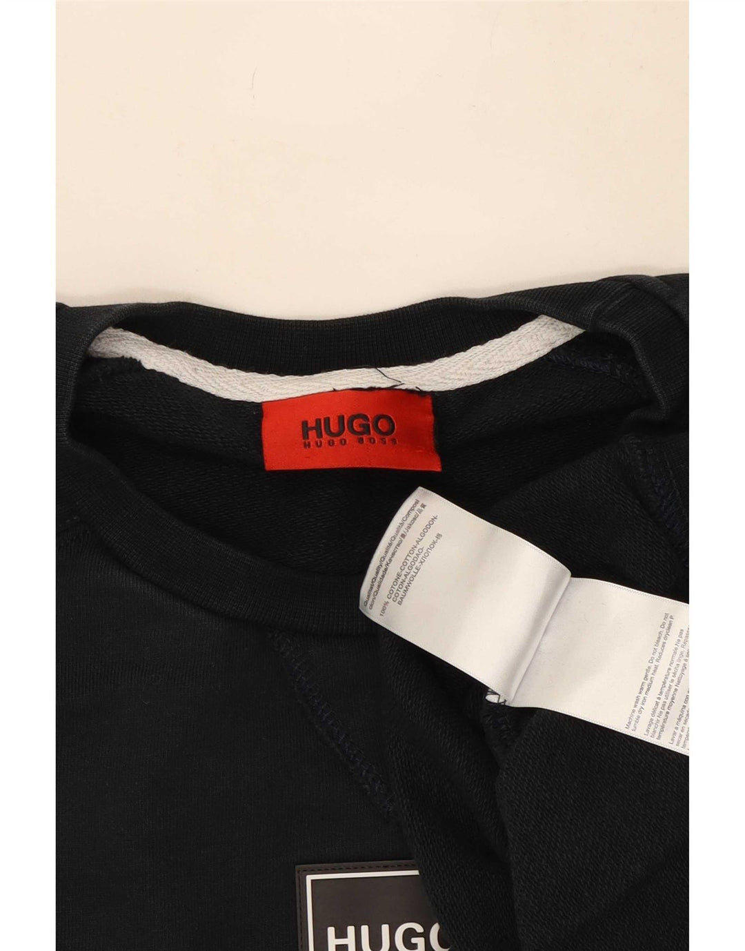 Hugo Boss Herren-Sweatshirt, groß, marineblau, Baumwolle