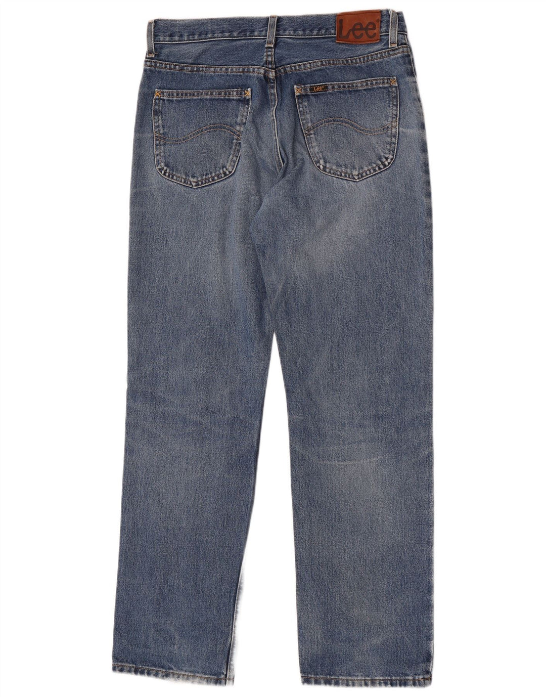 Lee Herren Brooklyn Straight Jeans W34 L32 Blaue Baumwolle