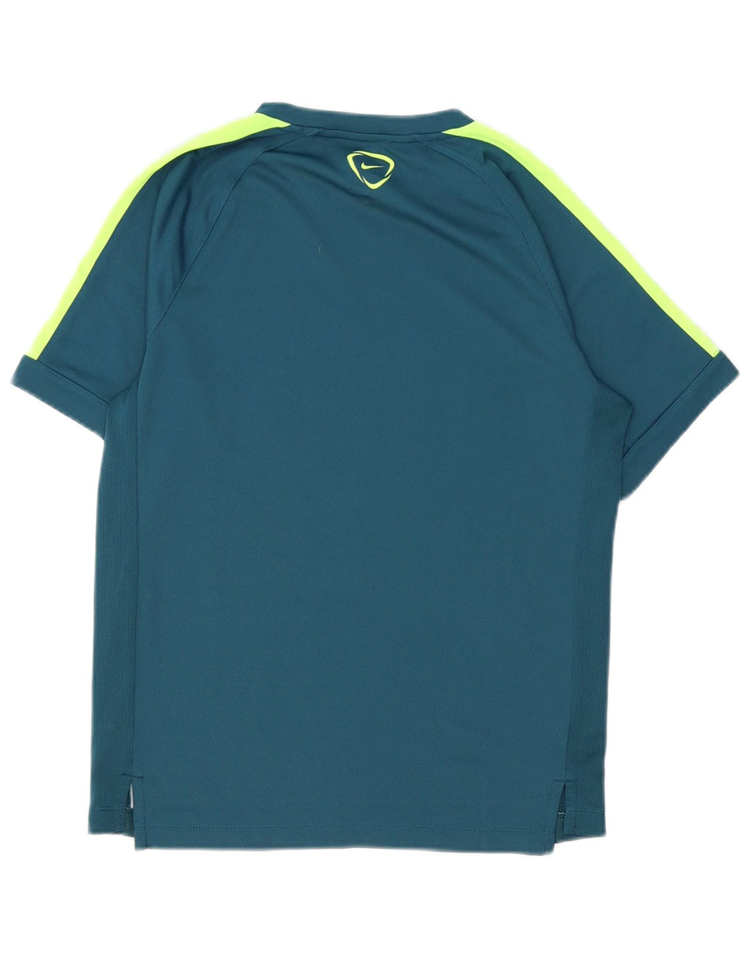 Nike Herren Dri Fit Grafik-T-Shirt-Oberteil Mittelblaues Farbblock-Polyester