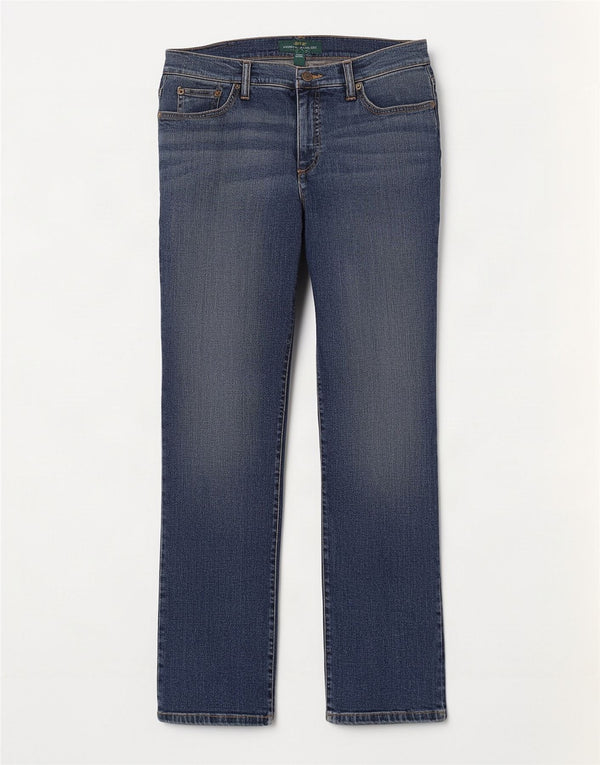 Ralph Lauren Damen Mid Rise Straight Jeans US 10 Large W28 L30 Blaue Baumwolle