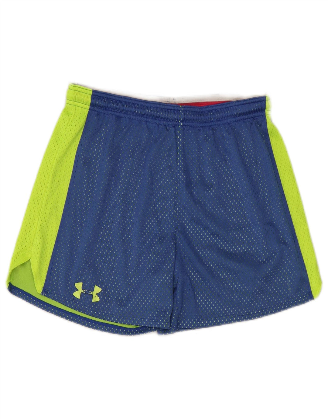 Under Armour Damen-Sportshorts UK 10 Small Blaues Colourblock-Polyester