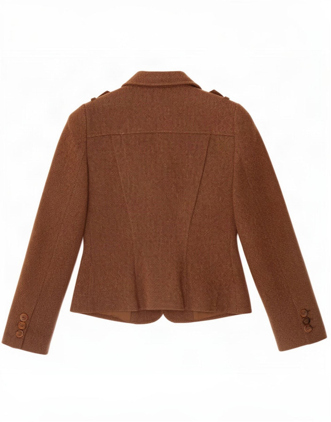 Luisa Spagnoli Damen 3-Knopf-Blazerjacke IT 42 Mittelbraun meliert