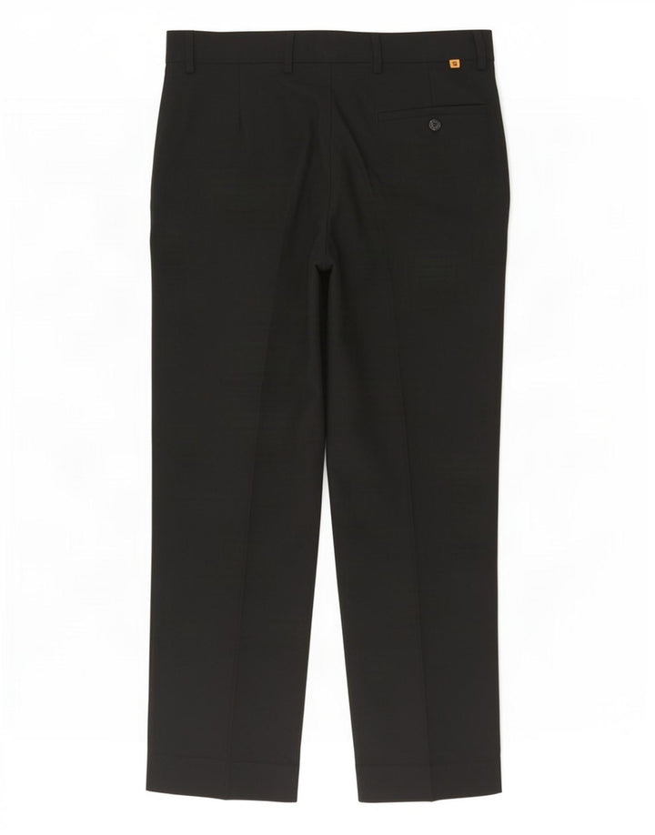 Farah Damen Gerade Freizeithose W34 L27 Schwarz Polyester