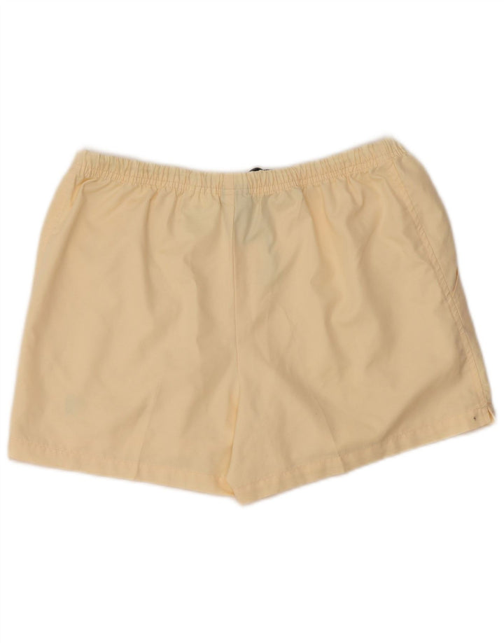 NIKE Damen Sportshorts UK 10/12 Medium Beige Polyester