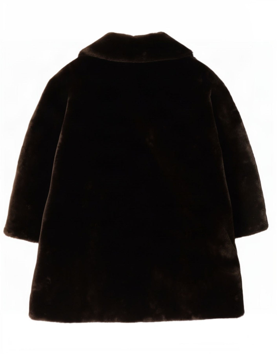 Marks & Spencer Damen Kunstpelzmantel UK 14 Large Braun Polyacryl