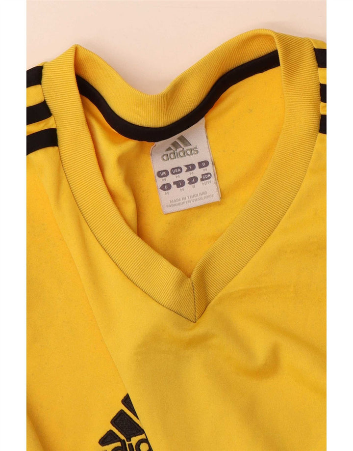 Adidas Herren Climalite T-Shirt Top Mittelgelb Farbblock
