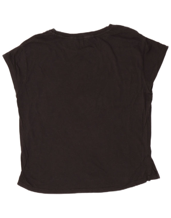 Puma Damen Kurzarm-T-Shirt mit Grafik, UK 12, mittelschwarz