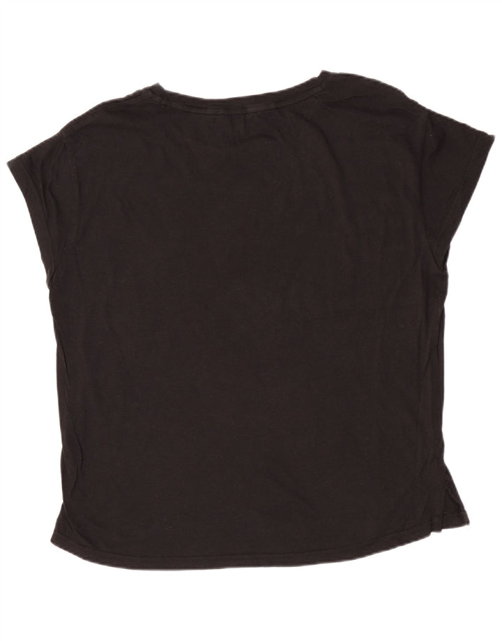 Puma Damen Kurzarm-T-Shirt mit Grafik, UK 12, mittelschwarz