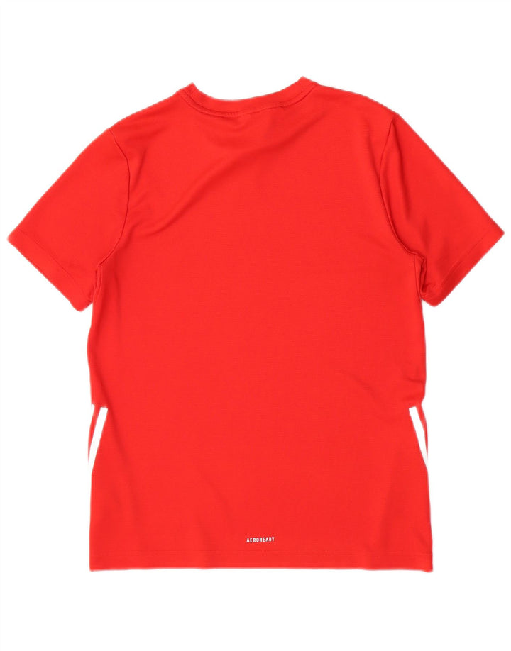 Adidas T-Shirt für Jungen, 13–14 Jahre, rotes Polyester