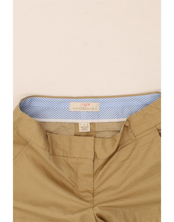 J. CREW Womens Chino Shorts US 4 Small W30 Brown Cotton Vintage J. Crew and Second-Hand J. Crew from Messina Hembry 