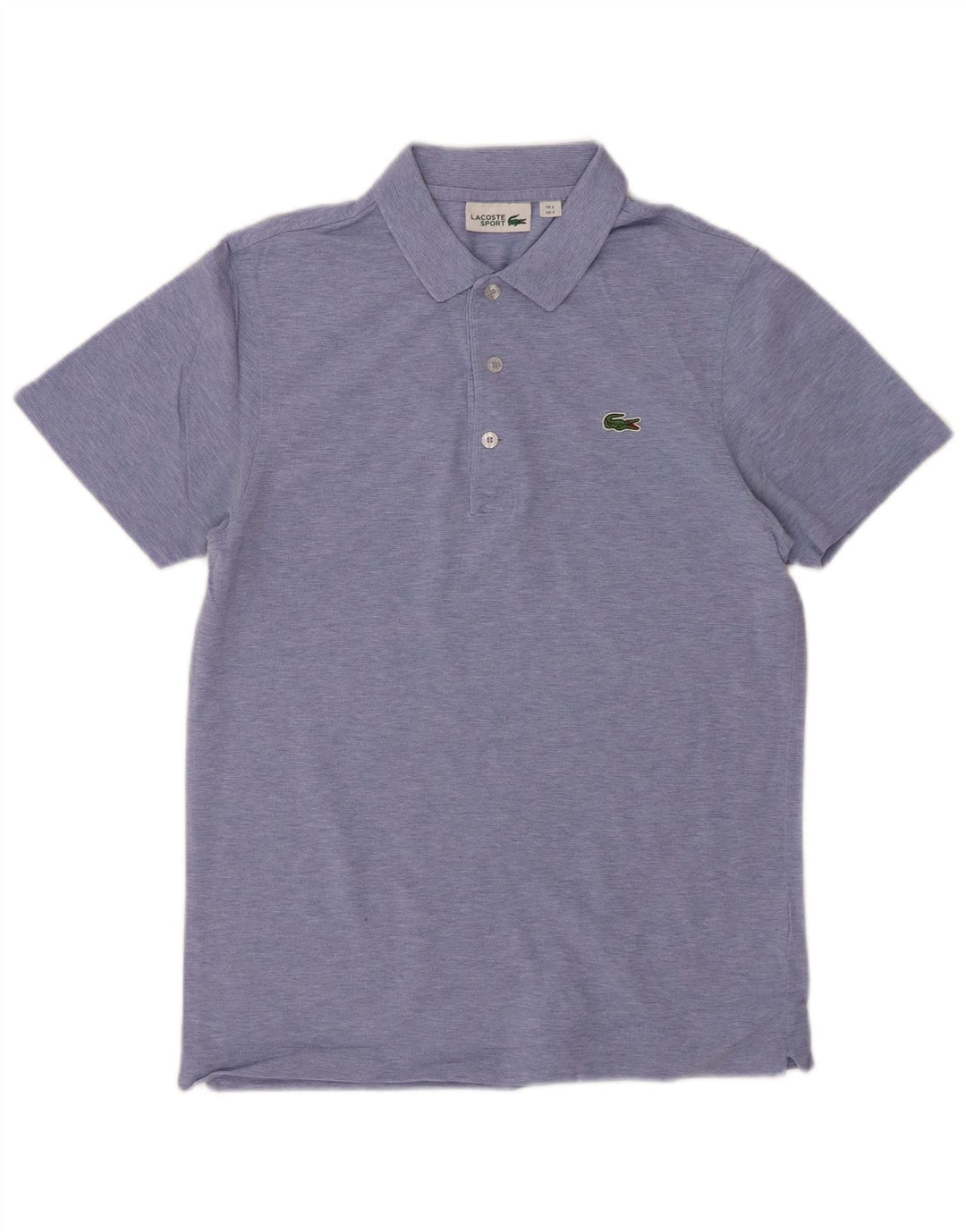 LACOSTE Herren-Poloshirt, Größe 3, klein, blaue Baumwolle
