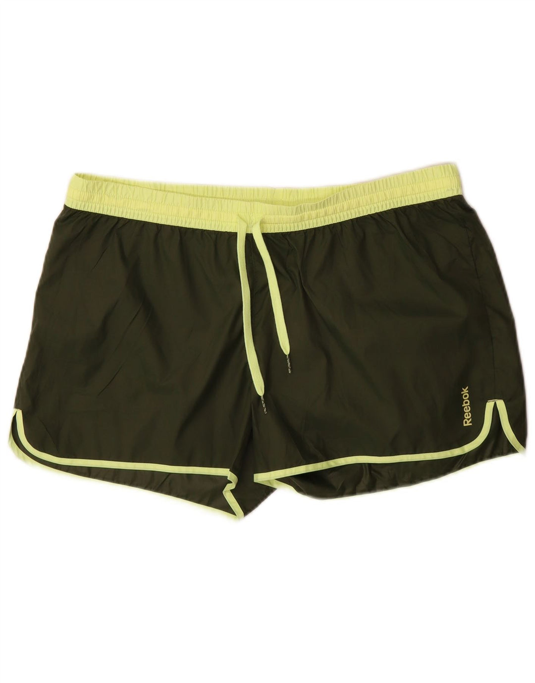 Reebok Damen Sportshorts UK 16 Large Khaki Polyester
