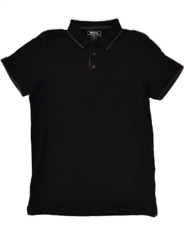 MOUNTAIN WAREHOUSE Herren-Poloshirt, Größe S, schwarze Baumwolle