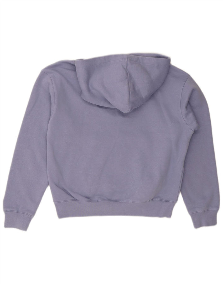 CHAMPION Damen Kapuzenpullover UK 14 Mittelblaue Baumwolle