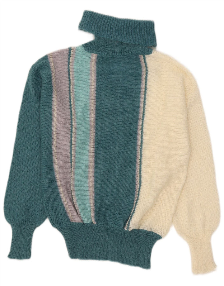 Cagi Damen-Pullover mit Rollkragen, IT 44, mittelgroß, mehrfarbig, Farbblock
