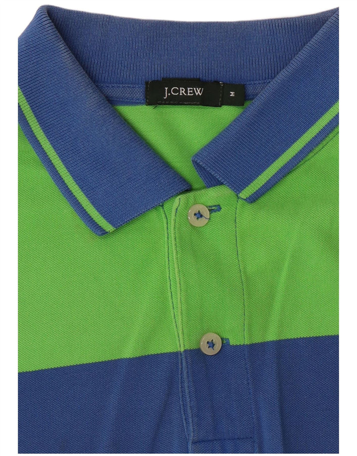 J. CREW Mens Polo Shirt Medium Green Colourblock