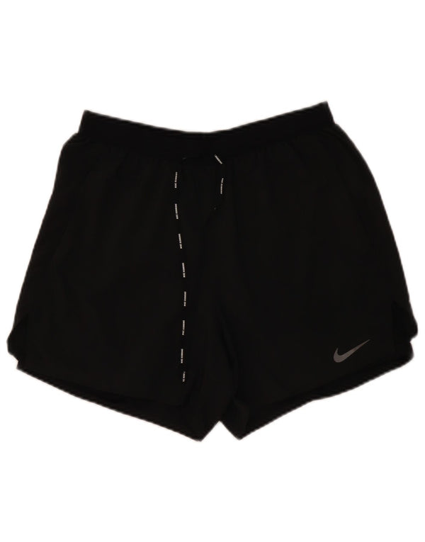 Nike Damen Dri Fit Sport Shorts UK 12 Medium Schwarz
