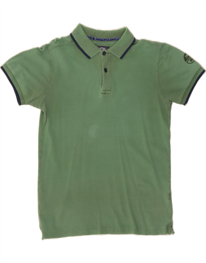 NORTH SAILS Mens Polo Shirt Medium Green Cotton Vintage North Sails and Second-Hand North Sails from Messina Hembry 
