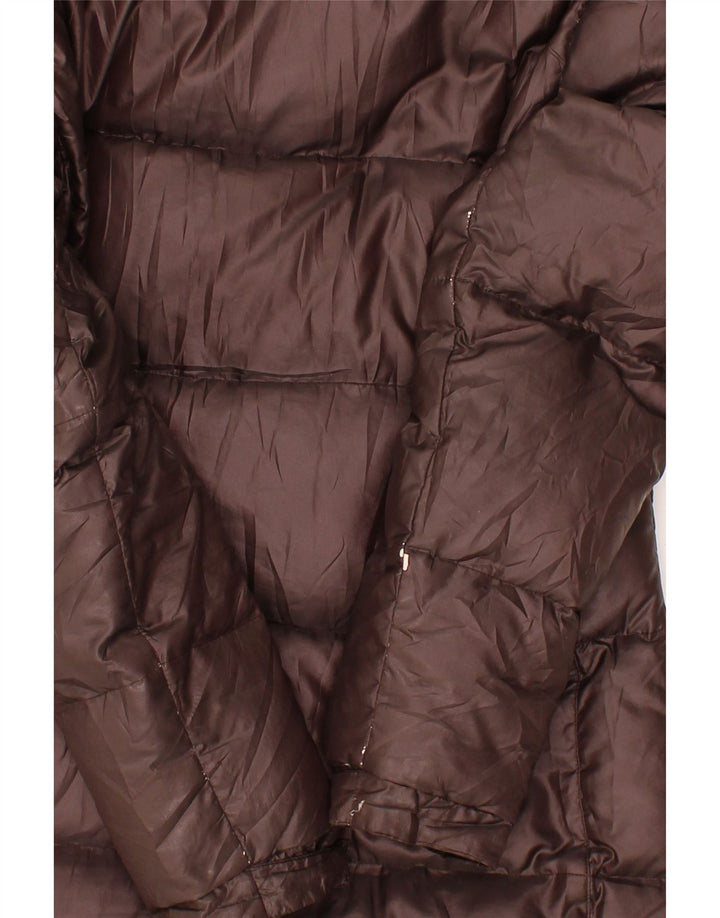 VINTAGE Womens Padded Coat UK 18 XL Brown Polyester Vintage Vintage and Second-Hand Vintage from Messina Hembry 