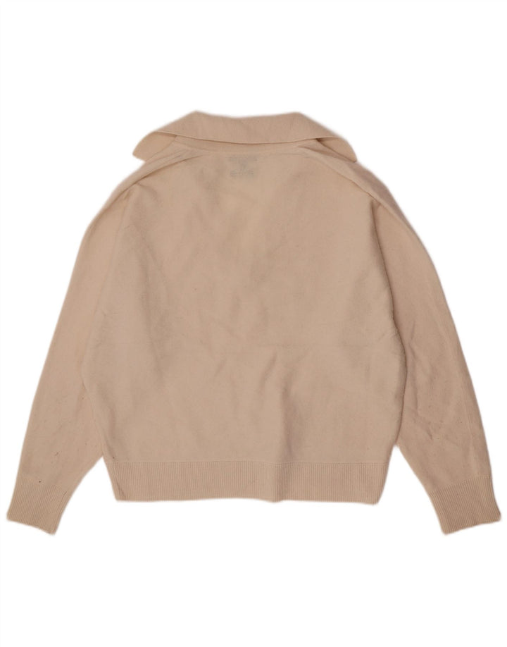 Massimo Dutti Damen-Pullover mit Rollkragen, Gr. 10, Größe S, gebrochenes Weiß