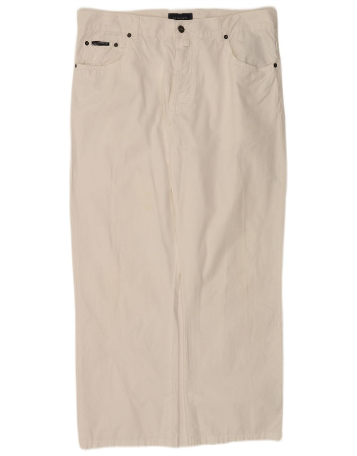 Gant Herren-Loose-Jeans, W36, L28, weiße Baumwolle