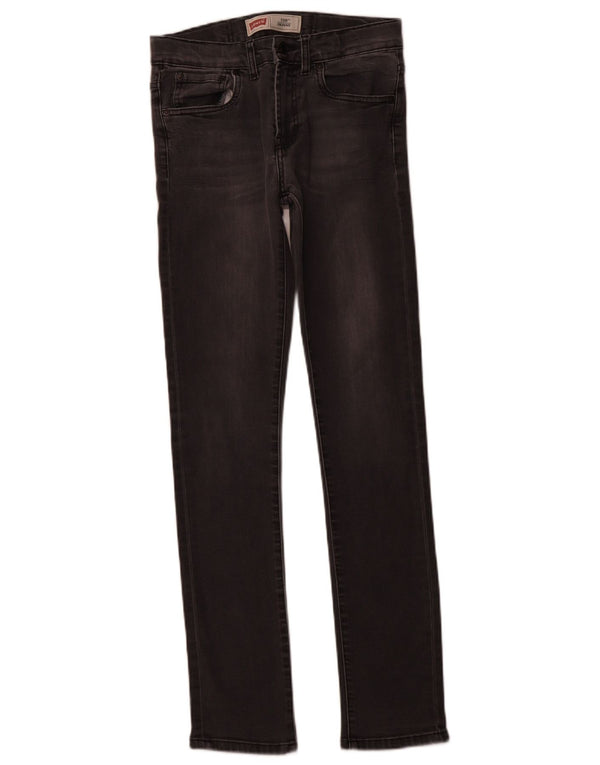 LEVI'S Mädchen 510 Skinny Jeans 15–16 Jahre W28 L31 Graue Baumwolle
