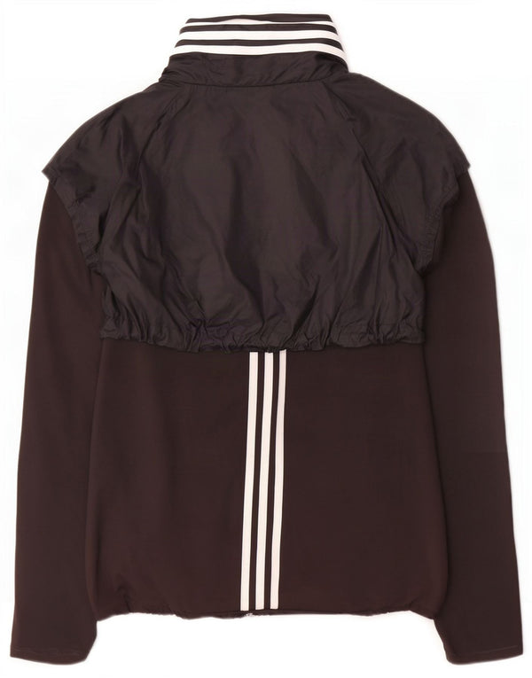 Adidas Womens Clima Proof Tracksuit Top Jacket UK 12/14 Medium Black