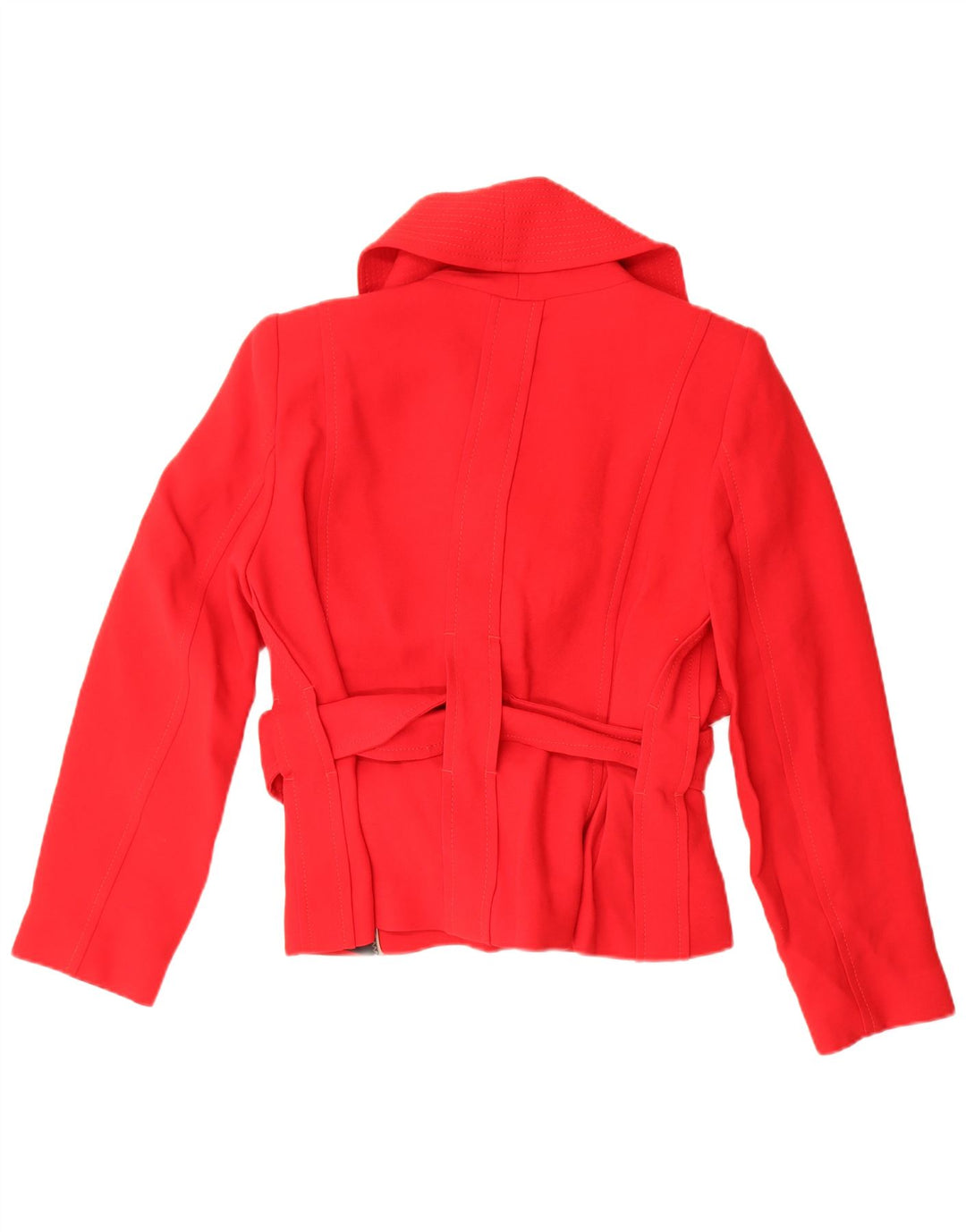 Zara Damen Kurzmantel UK 18 XL Rot Rayon