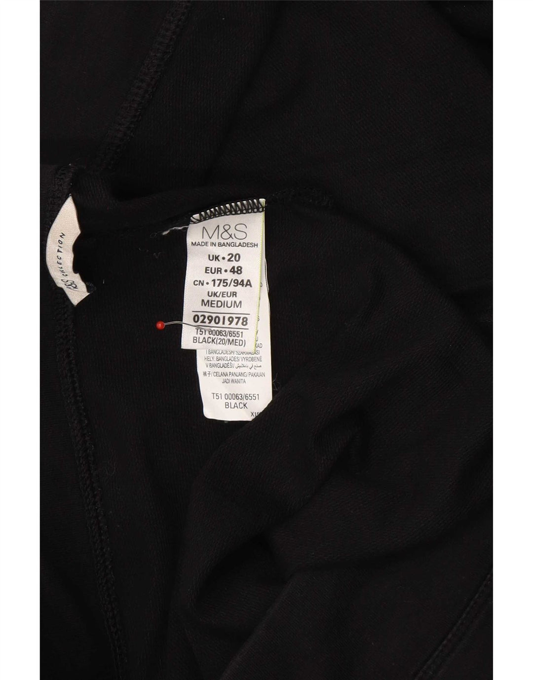 Marks & Spencer Damen Trainingshose UK 20 2XL Schwarz