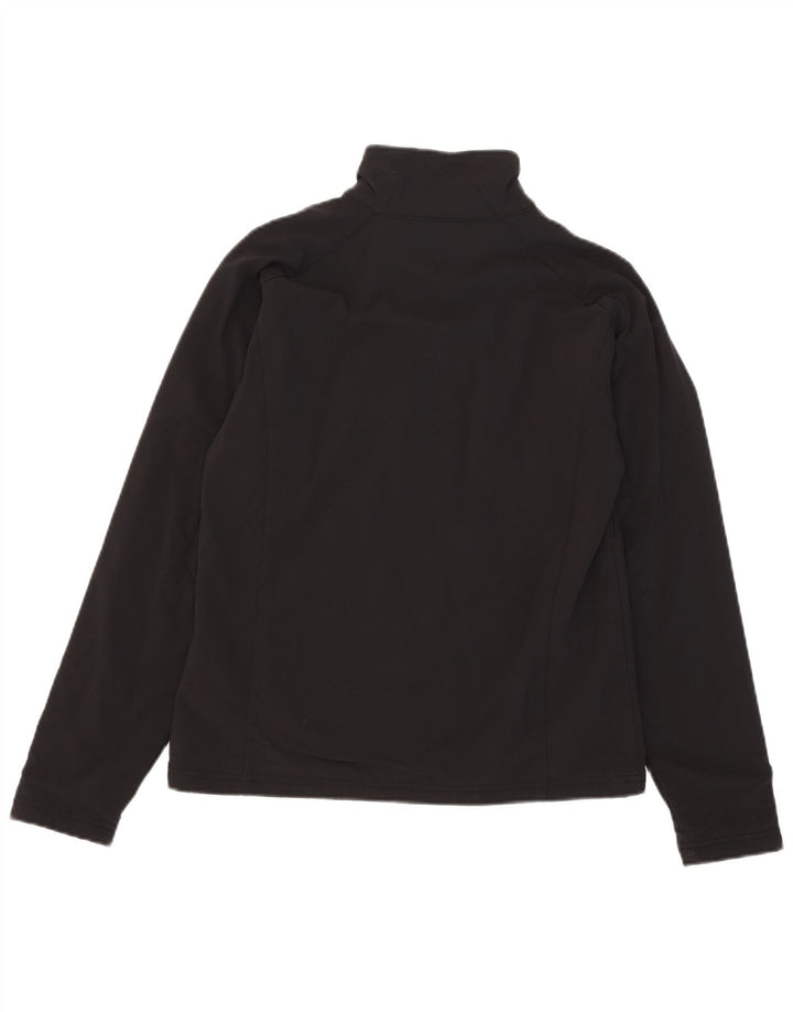Fila Damen-Trainingsanzug-Top-Jacke, UK 14, großes schwarzes Nylon